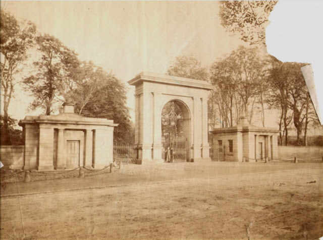 Gateway and lodges to Haigh Hall Park 